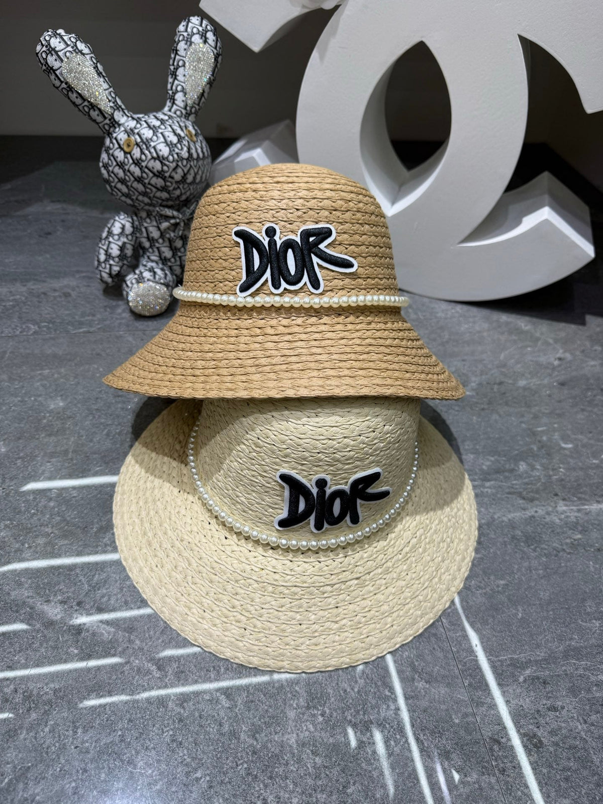 Dior Woven Open Knit Bucket Hat - image 5