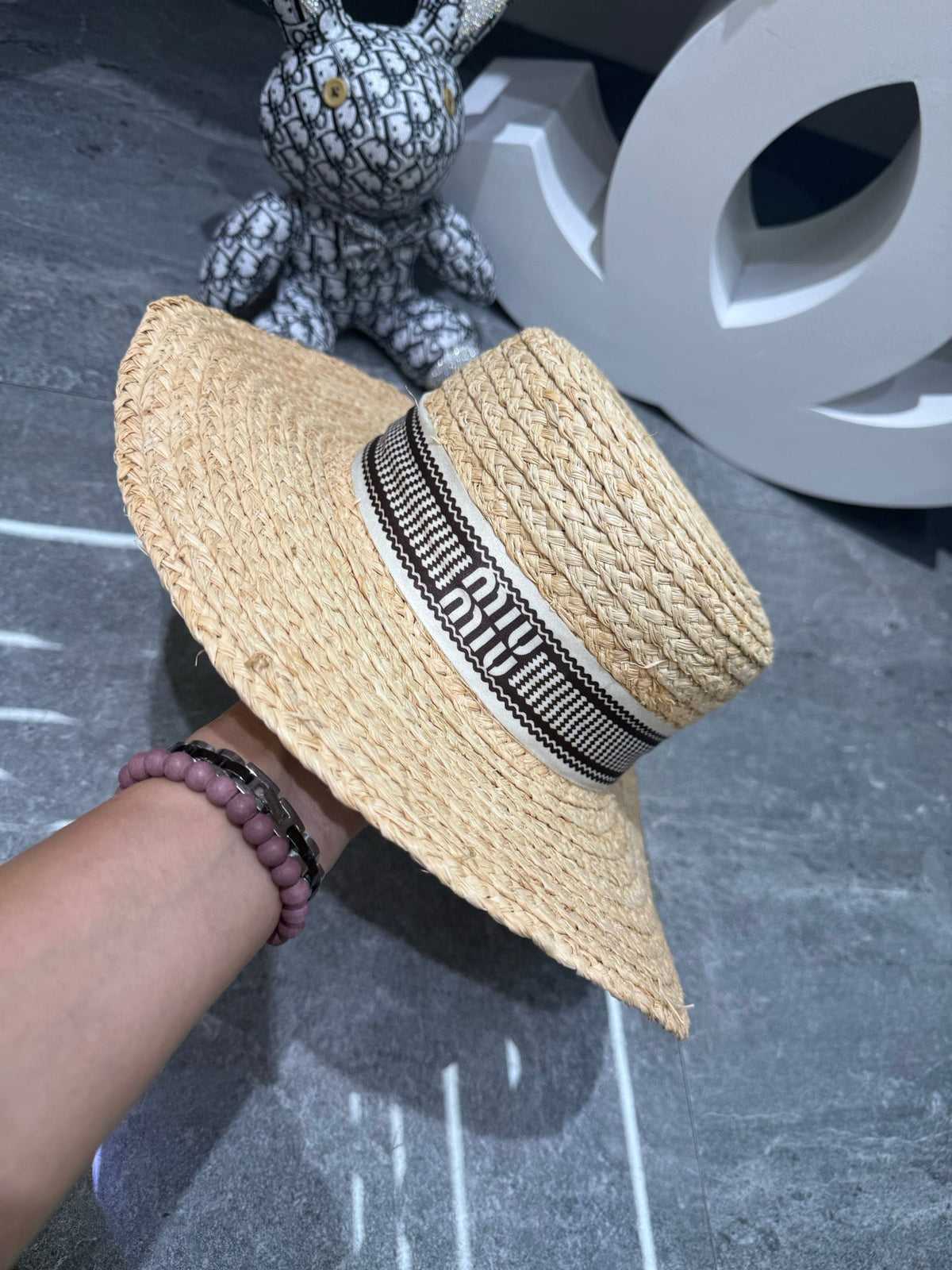 Miu Miu Woven Open Knit Hat - image 6