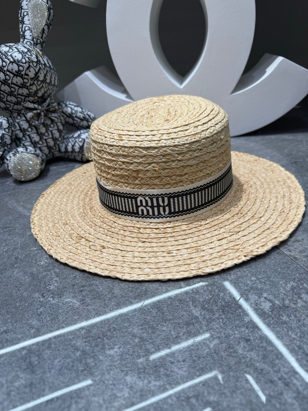 Miu Miu Woven Open Knit Hat - image 8