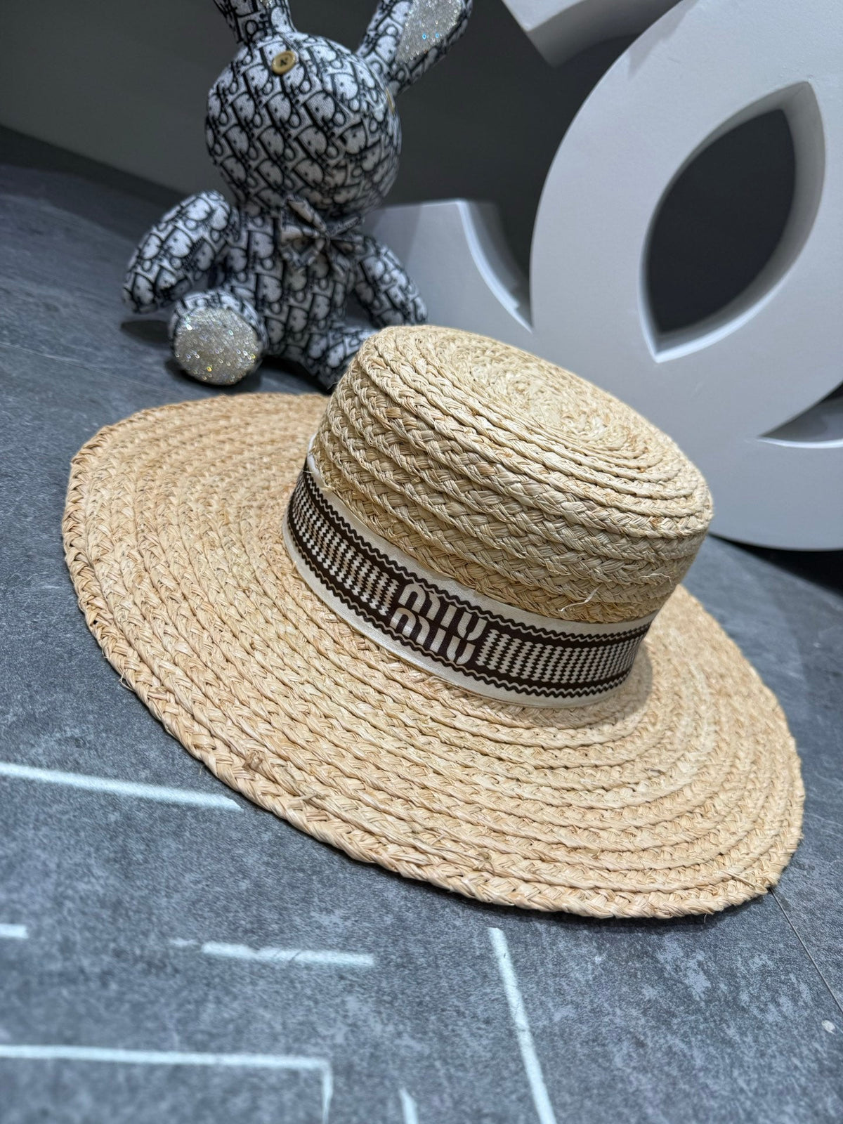Miu Miu Woven Open Knit Hat - image 9