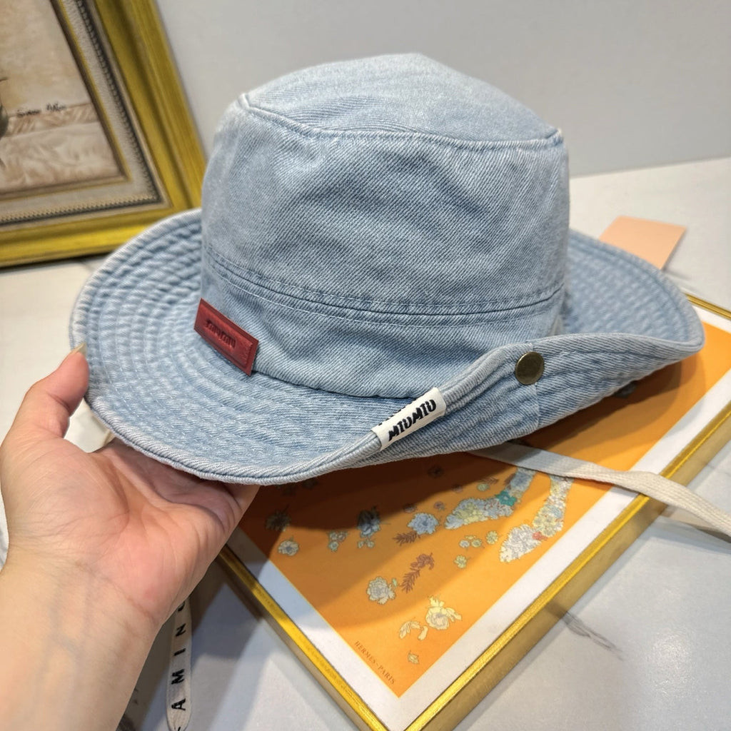 Miu Miu Denim Bucket Hat - image 5
