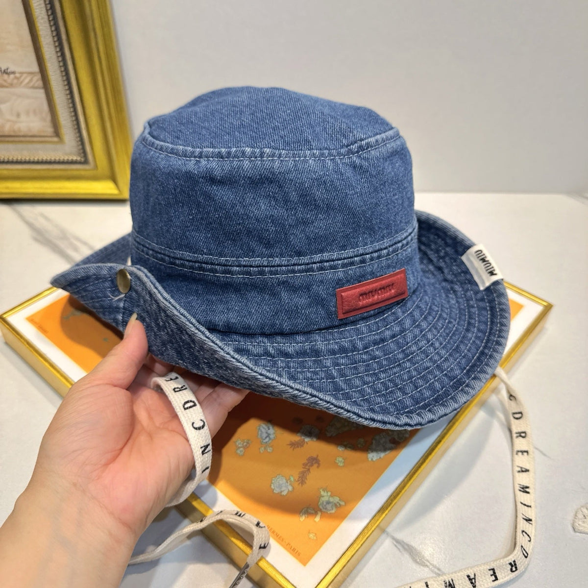 Miu Miu Denim Bucket Hat - image 6