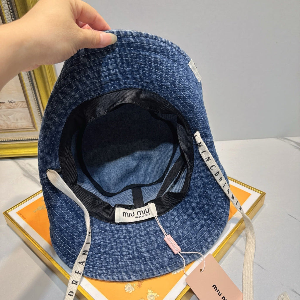Miu Miu Denim Bucket Hat - image 7
