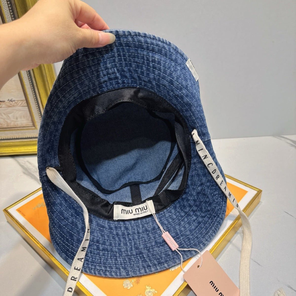Miu Miu Denim Bucket Hat - image 7
