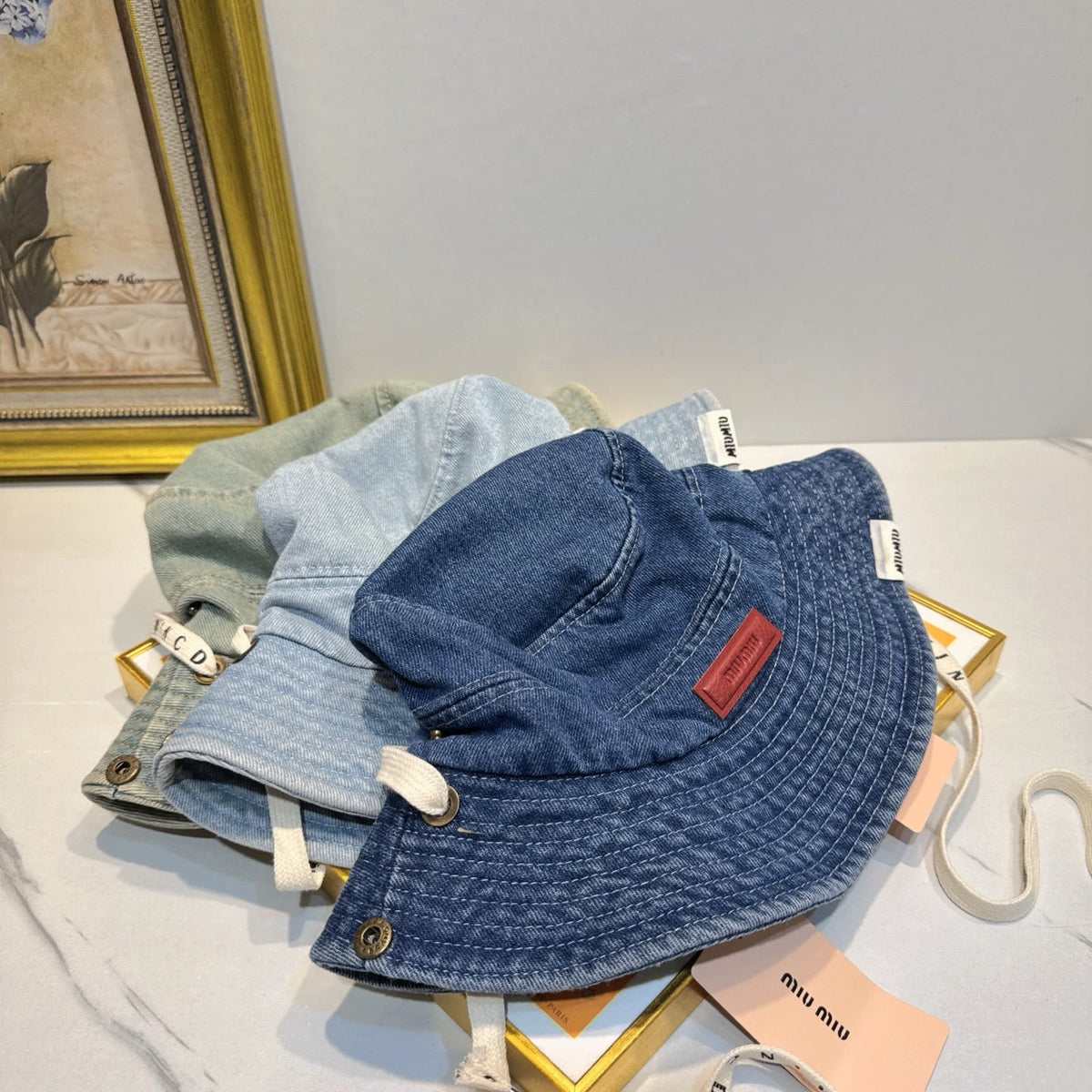 Miu Miu Denim Bucket Hat - image 9