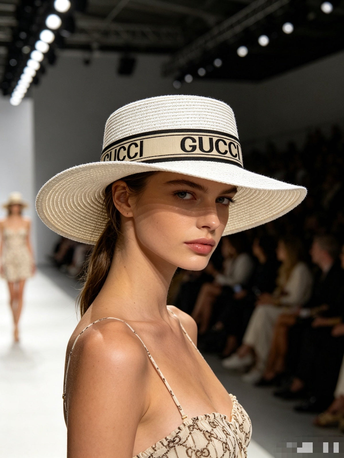 Woven Open Knit Hat - image 6
