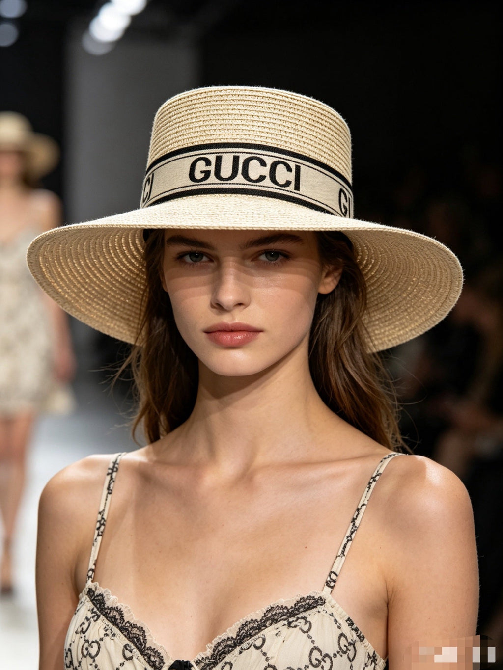 Woven Open Knit Hat - image 3