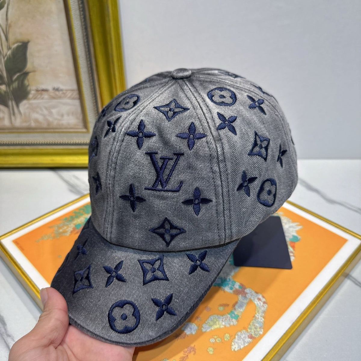 Louis Vuitton Denim Baseball Cap - image 6
