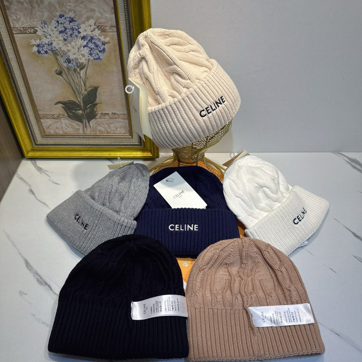 Celine Cashmere Beanie - image 9