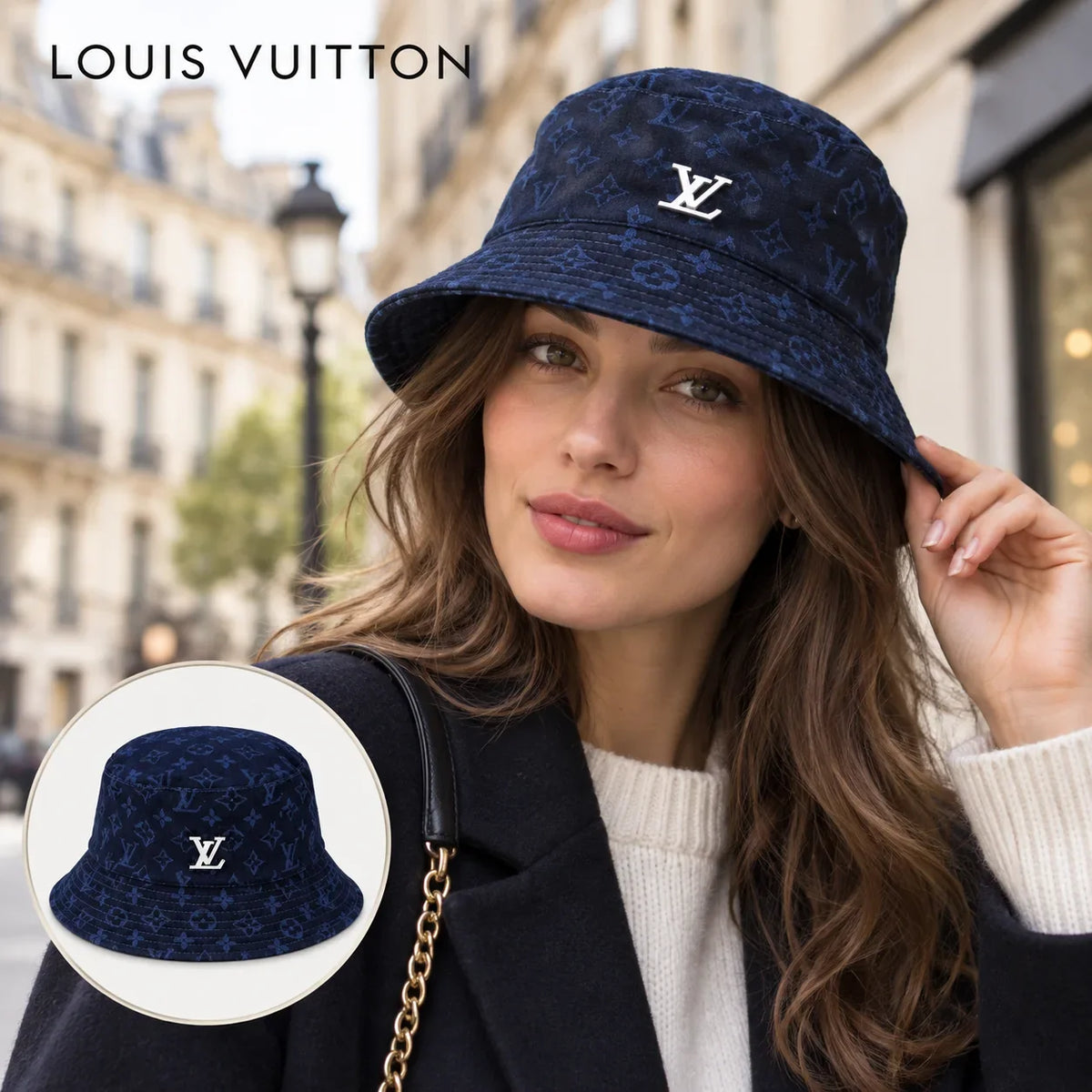 Louis Vuitton Denim Bucket Hat - image 1