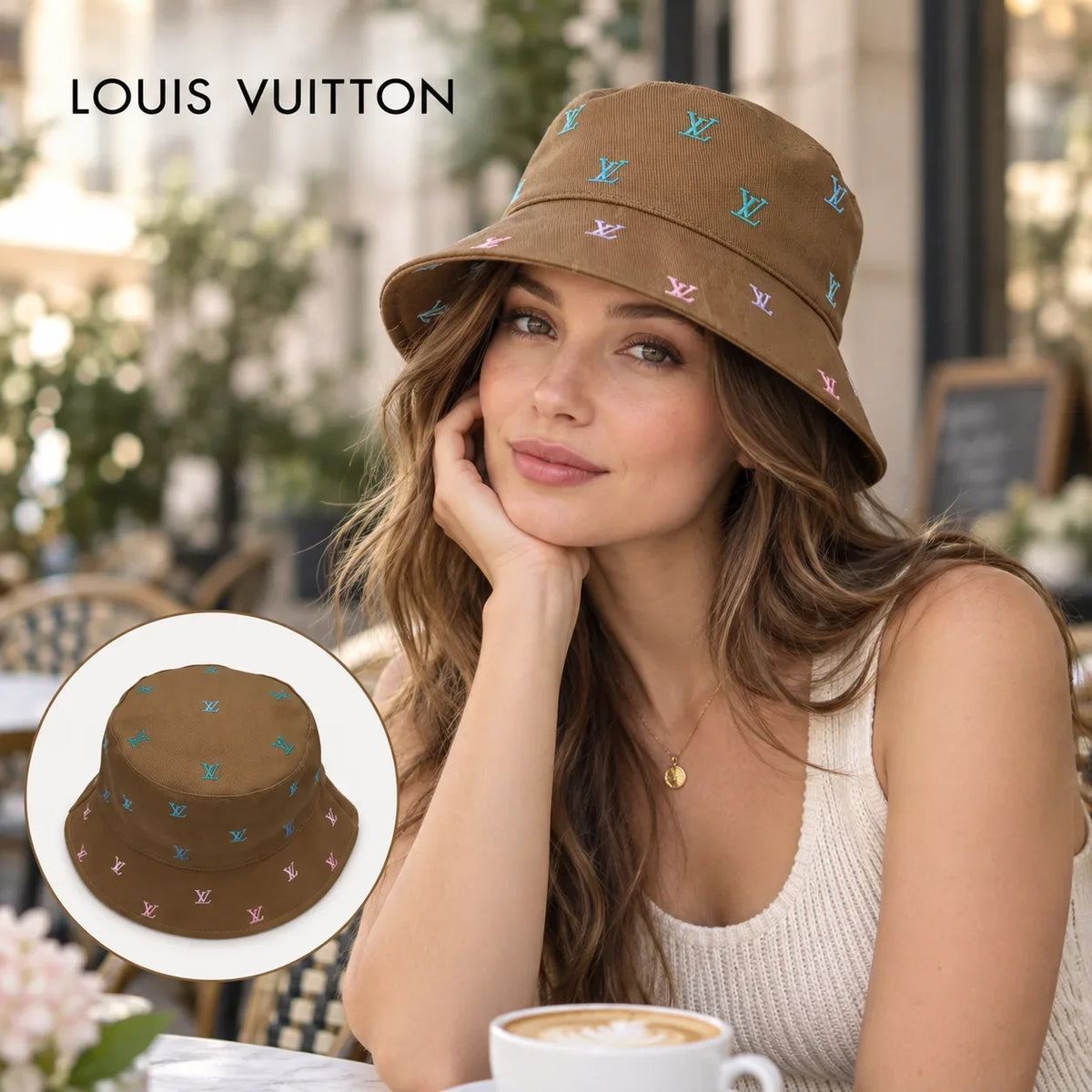 Louis Vuitton Embroidered Reversible Bucket Hat - image 1