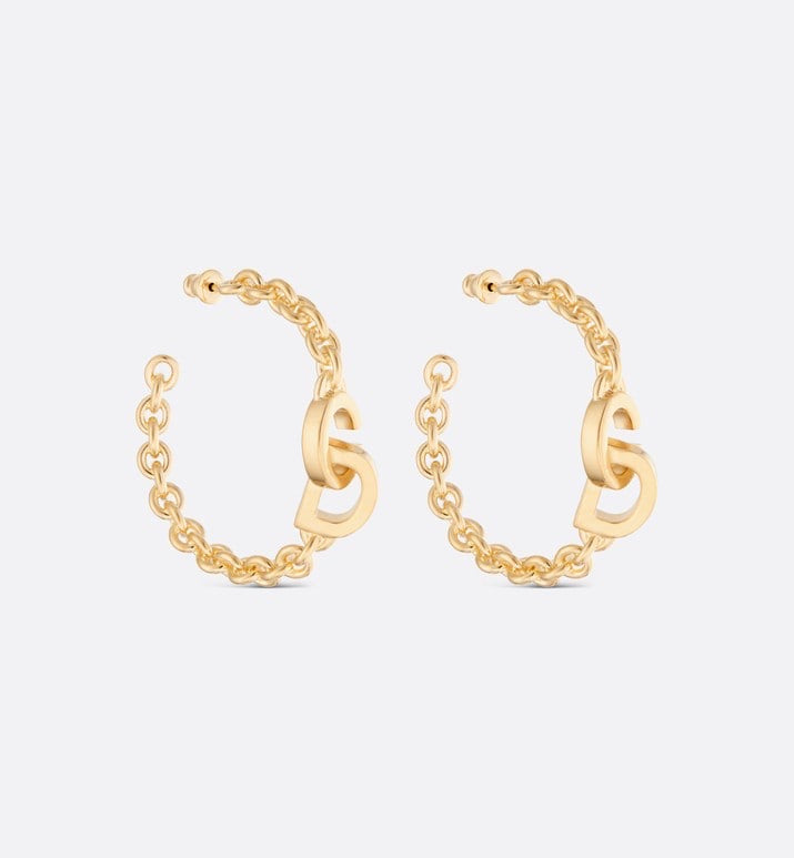 Dior Pearl-Look Beaded Hoop Earrings - product image 1