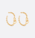 Dior Pearl-Look Beaded Hoop Earrings - product image 1