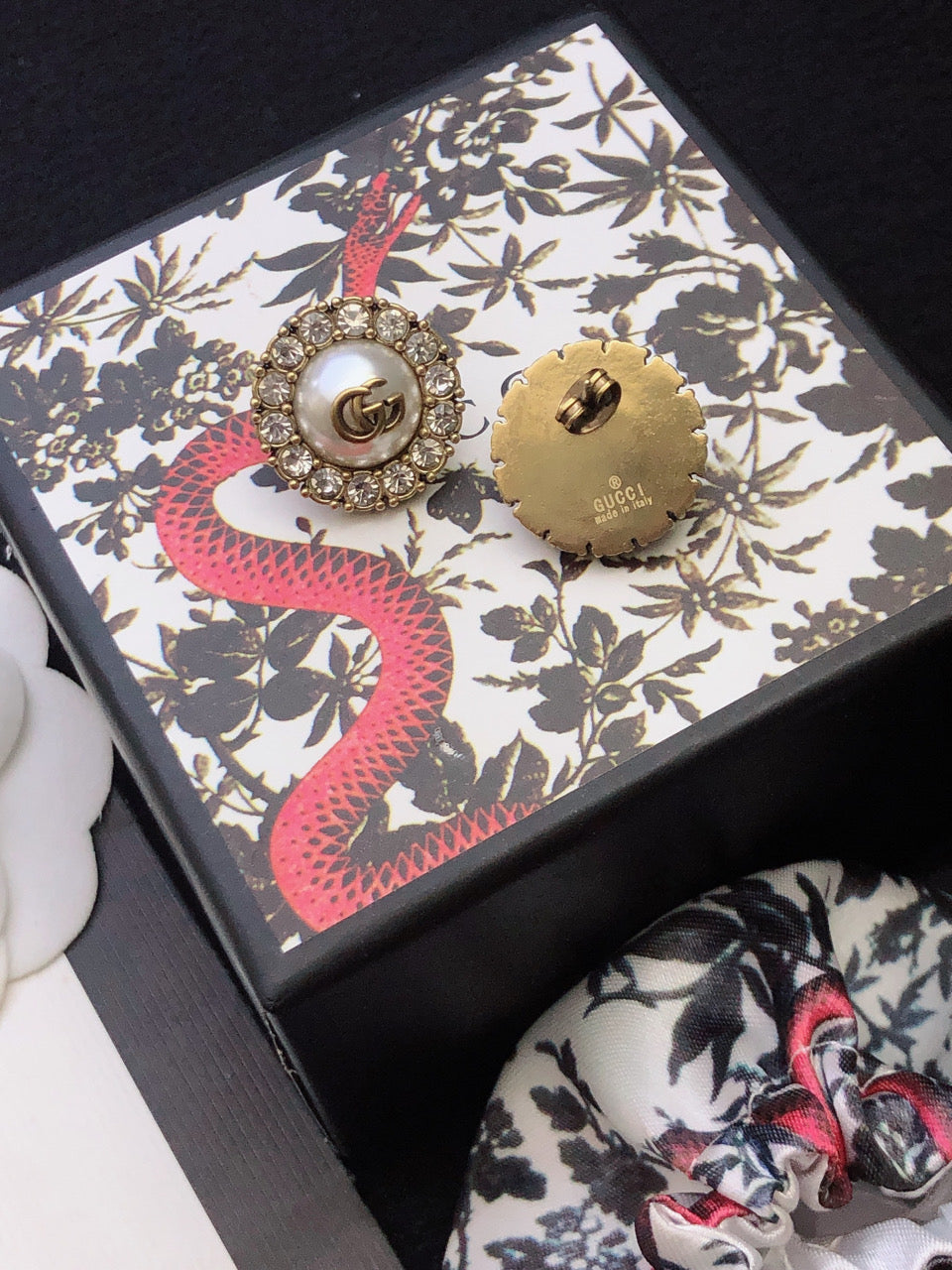 Gucci Gold-Tone Round Medallion Stud Earrings - album image 3