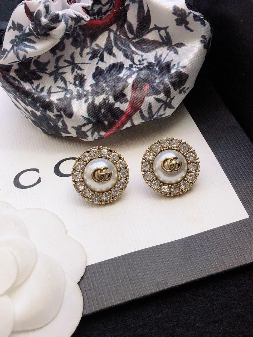Gucci Gold-Tone Round Medallion Stud Earrings - album image 5