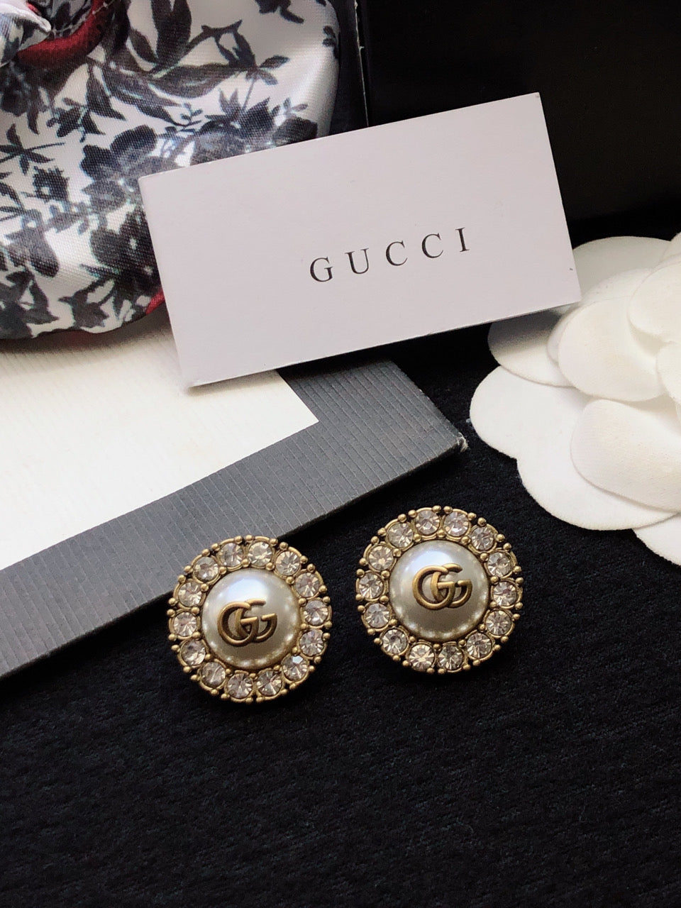 Gucci Gold-Tone Round Medallion Stud Earrings - album image 7