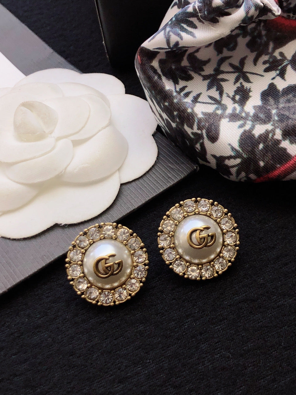 Gucci Gold-Tone Round Medallion Stud Earrings - album image 8