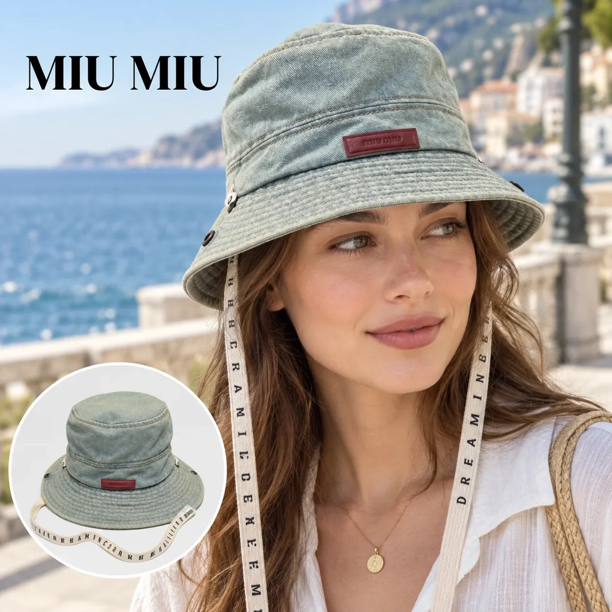 Miu Miu Denim Bucket Hat - image 1