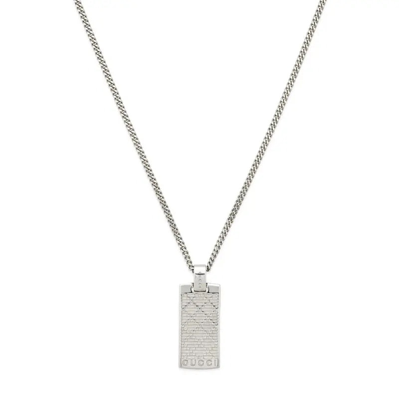 Gucci Diamond-Shape Crystal Accent Necklace - album image 1