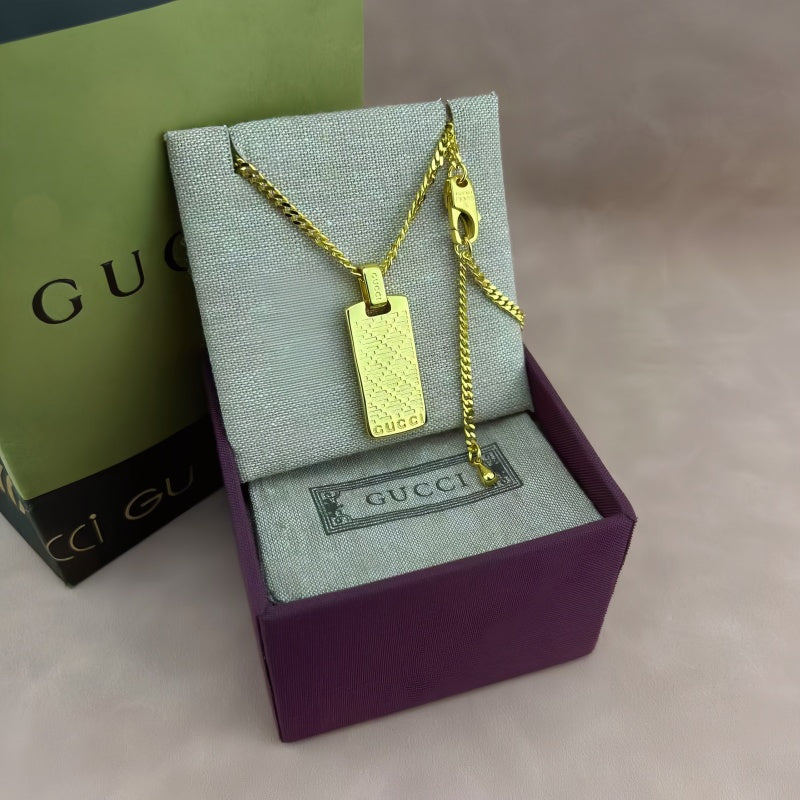 Gucci Diamond-Shape Crystal Accent Necklace - album image 4