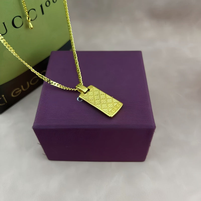 Gucci Diamond-Shape Crystal Accent Necklace - album image 6