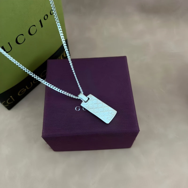 Gucci Diamond-Shape Crystal Accent Necklace - album image 5