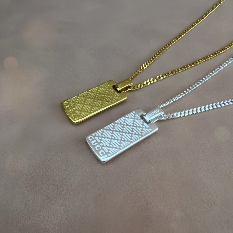 Gucci Diamond-Shape Crystal Accent Necklace - album image 7