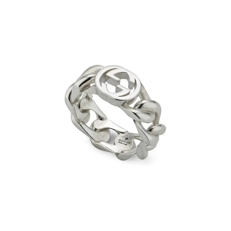 Gucci Silver-Tone Openwork Band Ring - album image 1