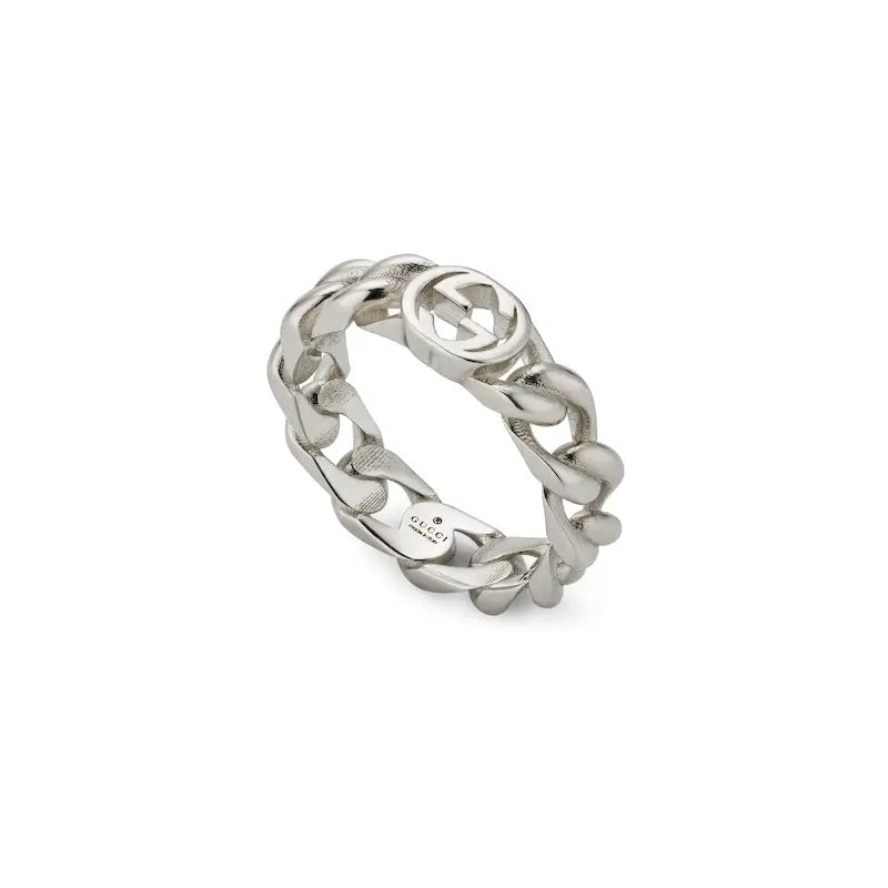 Gucci Silver-Tone Openwork Band Ring - album image 2