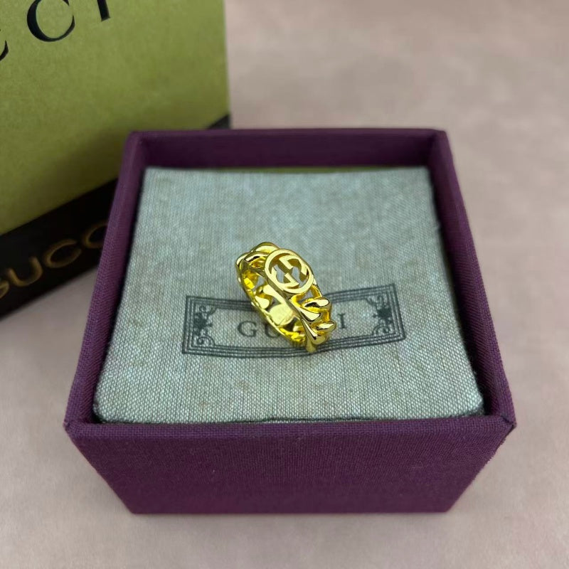 Gucci Silver-Tone Openwork Band Ring - album image 6