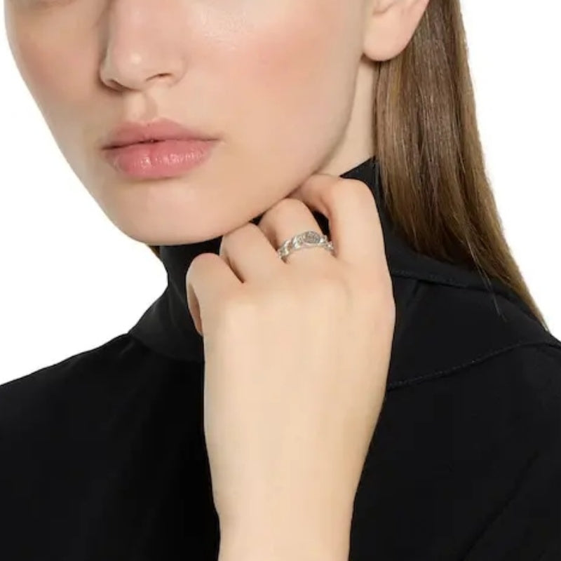 Gucci Silver-Tone Openwork Band Ring - album image 9