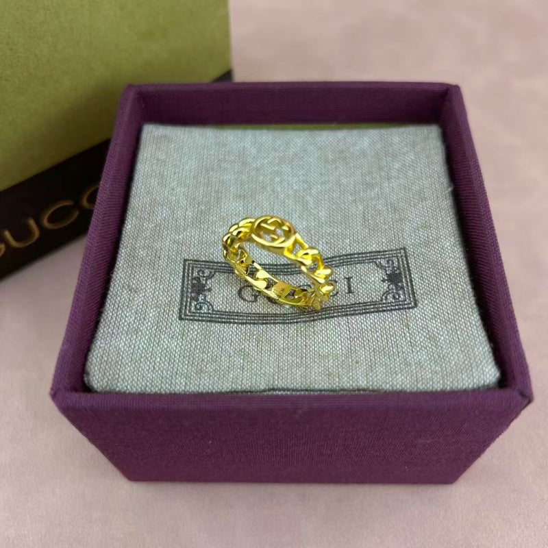 Gucci Silver-Tone Openwork Band Ring - album image 7