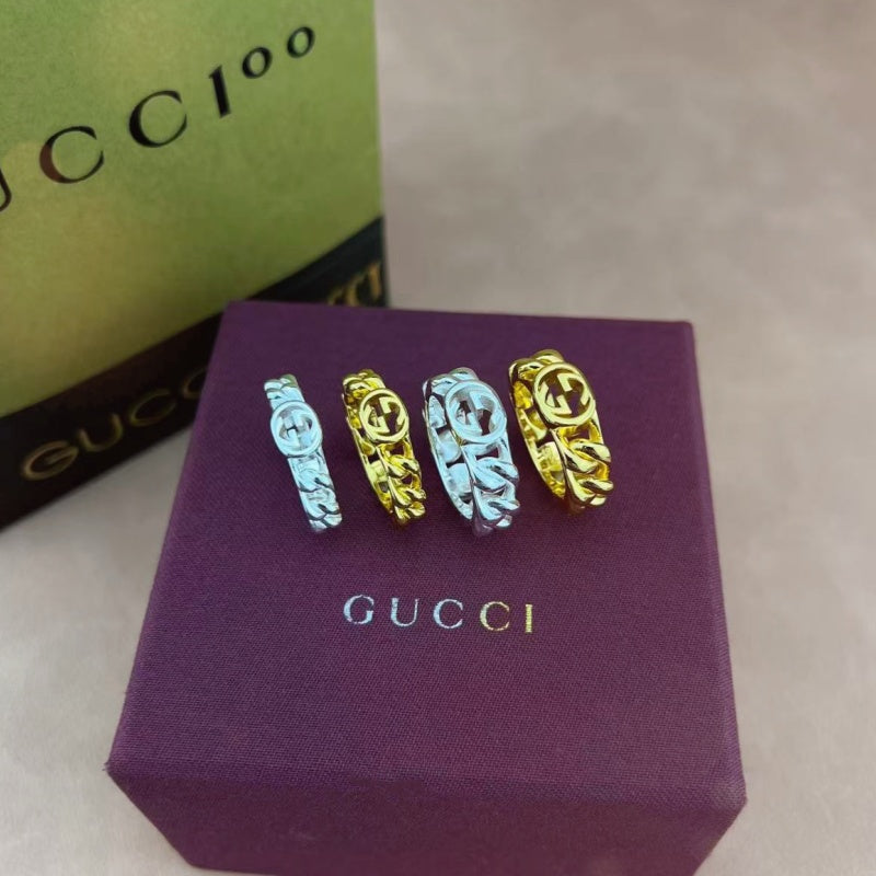 Gucci Silver-Tone Openwork Band Ring - album image 3
