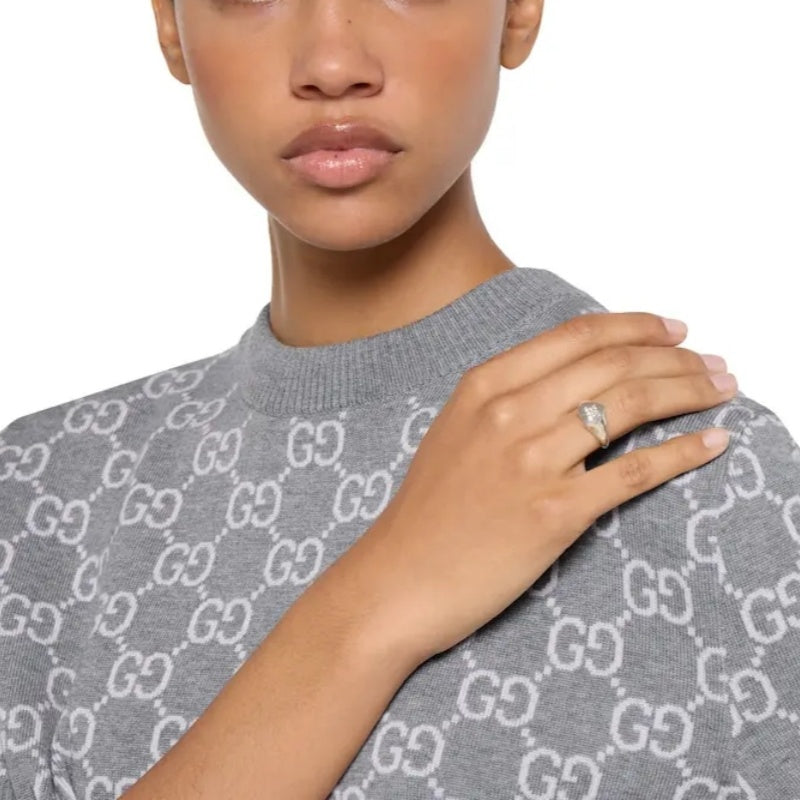 Gucci Silver-Tone Heart Signet Ring - album image 8