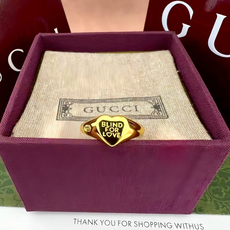 Gucci Silver-Tone Heart Signet Ring - album image 5