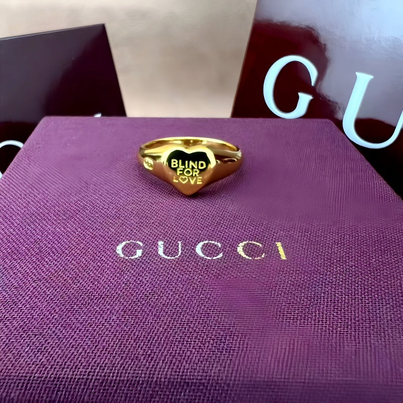 Gucci Silver-Tone Heart Signet Ring - album image 7