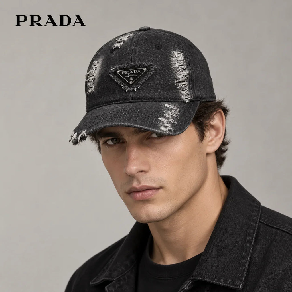 Prada Denim Baseball Cap - image 1